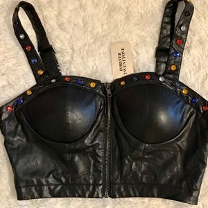 Forever 21 Black Woven Top